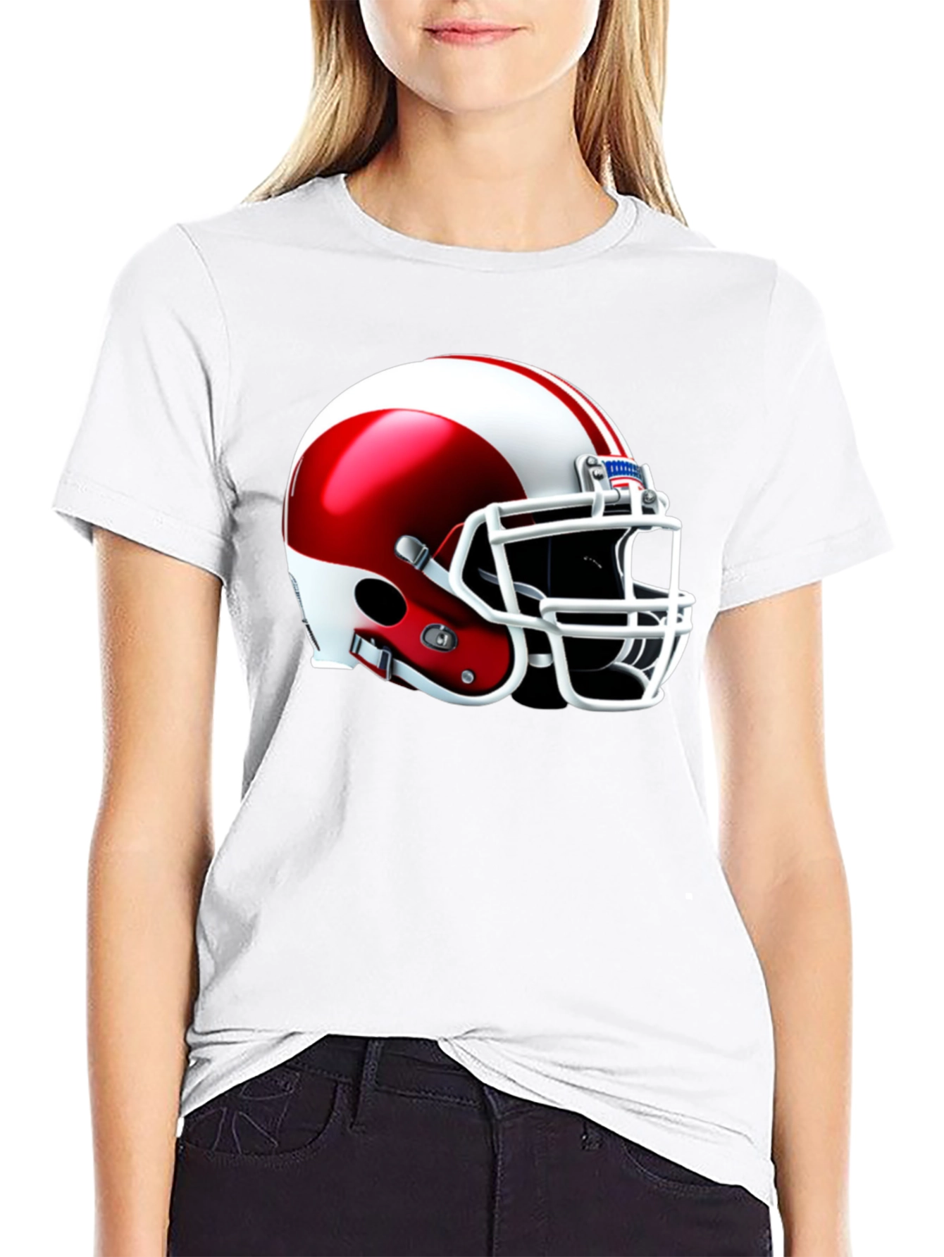 Football Helmet Graphic T-Shirt