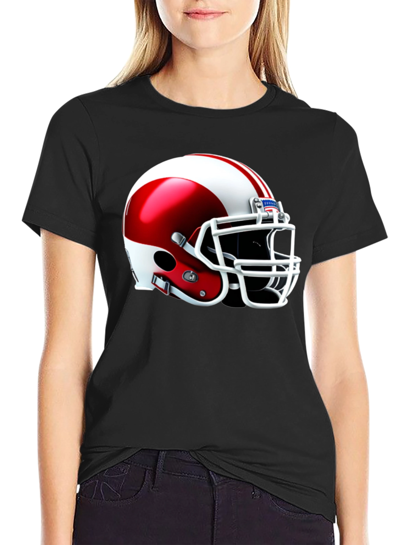 Football Helmet Graphic T-Shirt