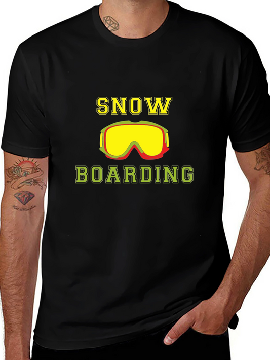 Snowboarding T-Shirt - Ski Goggles Graphic Tee