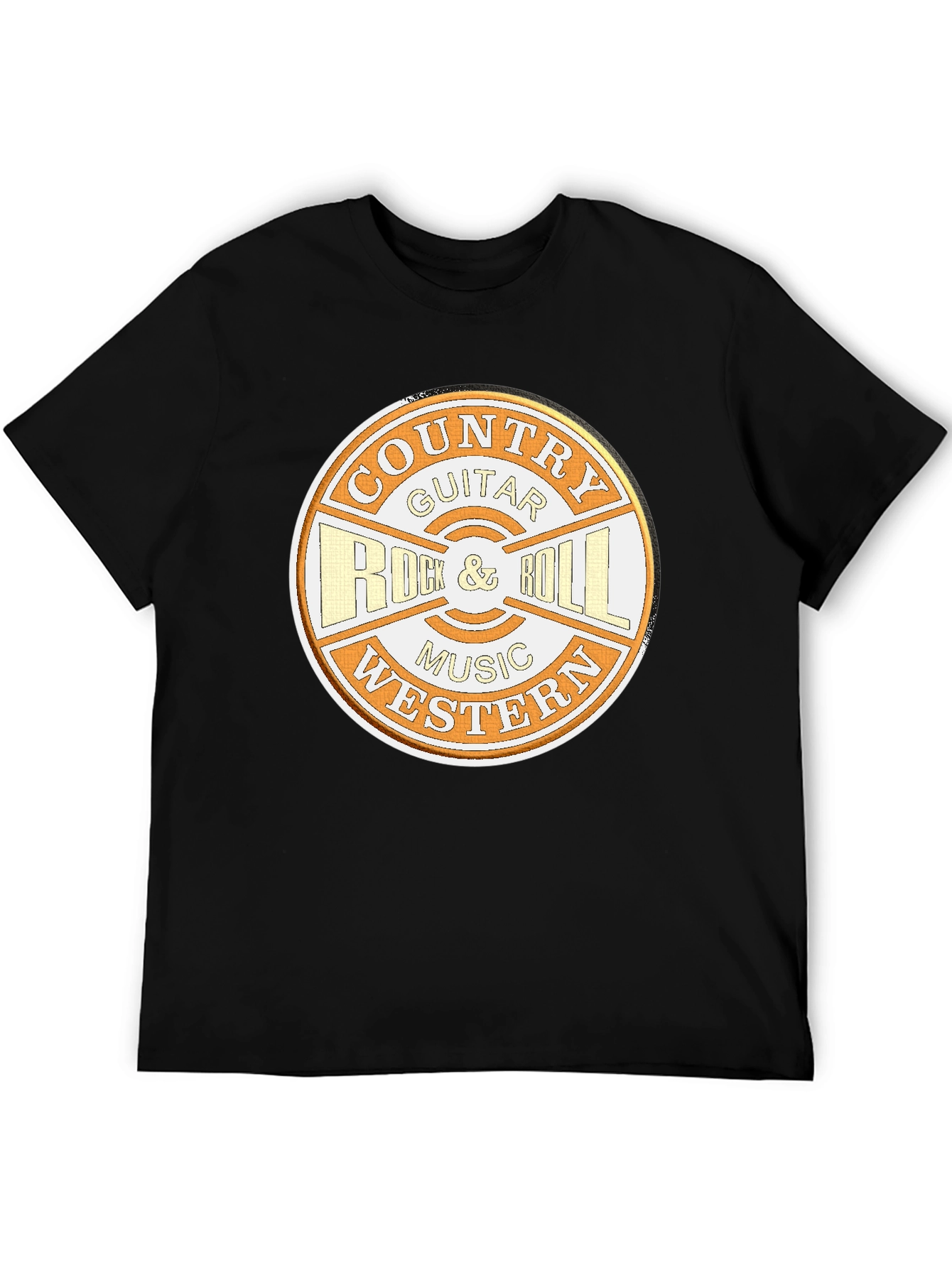Country Guitar Rock & Roll Music Tee