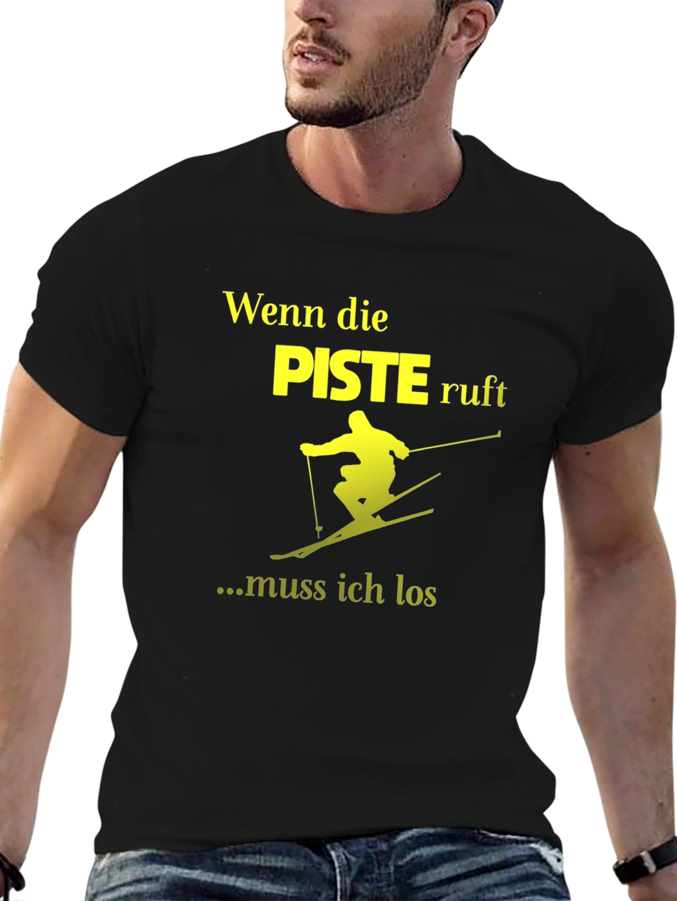 Wenn Die Piste Ruft Skiing T-Shirt