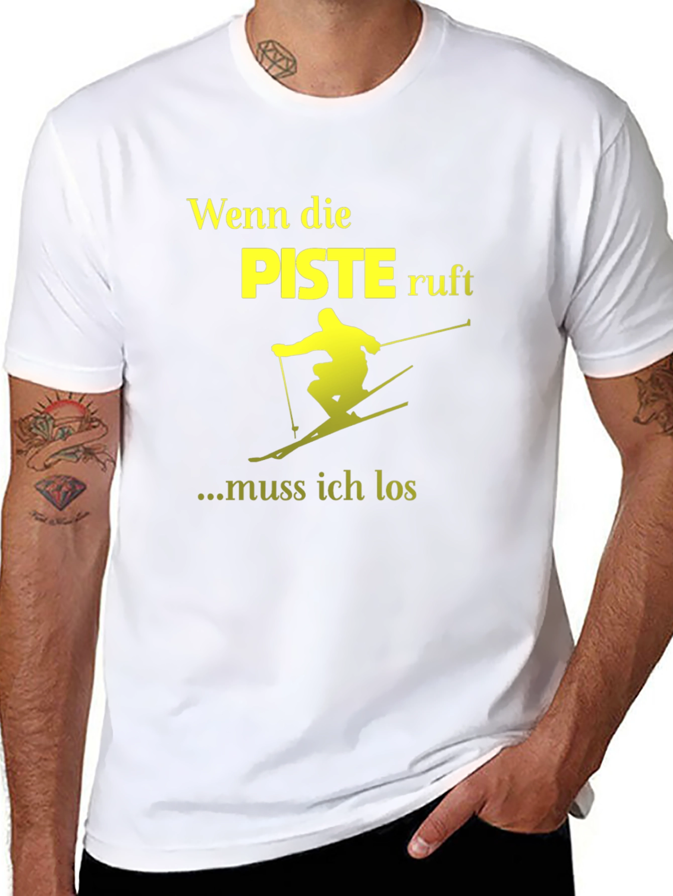 Wenn Die Piste Ruft Skiing T-Shirt
