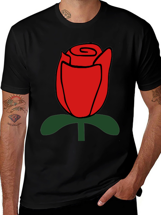 Black Rose Graphic T-Shirt - Stylish Casual Wear