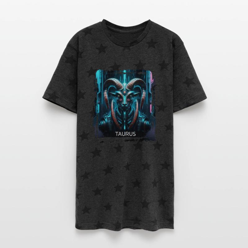 Zodiac sign Taurus in cyberpunk era Future