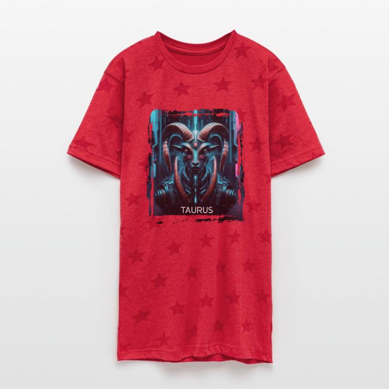 Zodiac sign Taurus in cyberpunk era Future