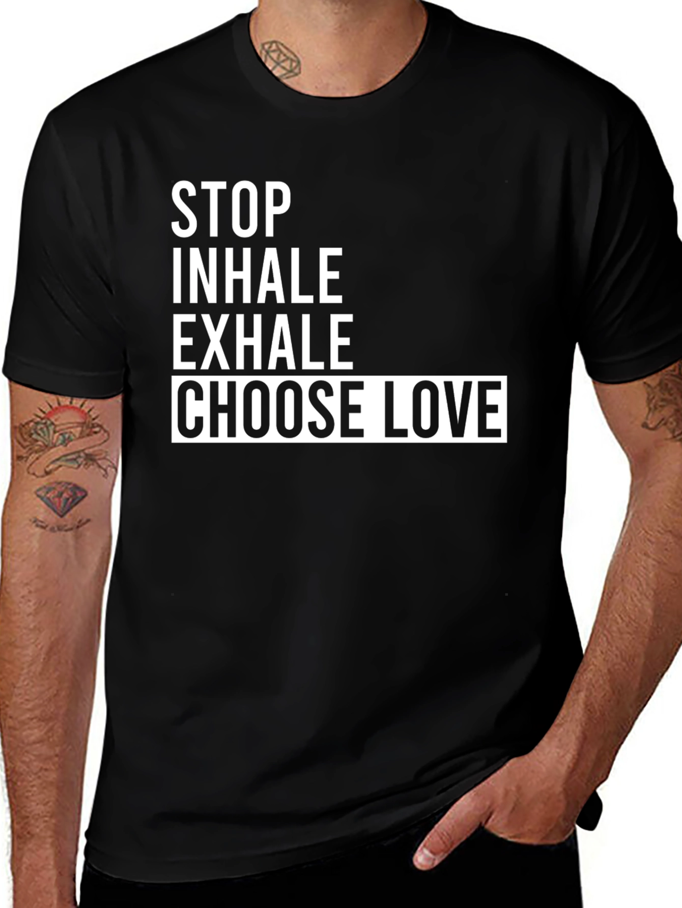 Stop Inhale Choose Love T-Shirt
