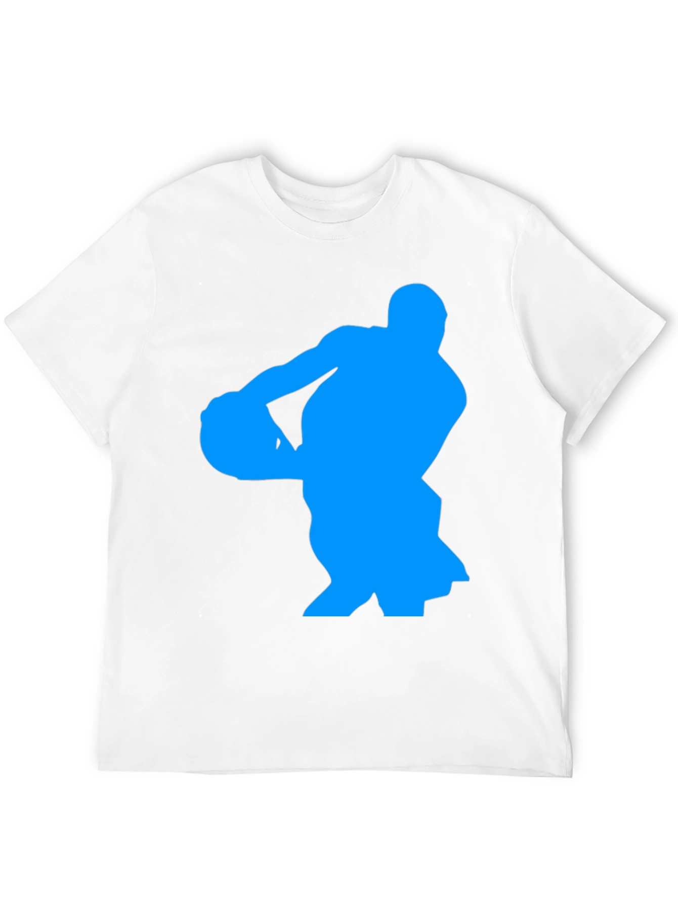 Basketball Player Graphic Tee - Black Cotton T-Shirt