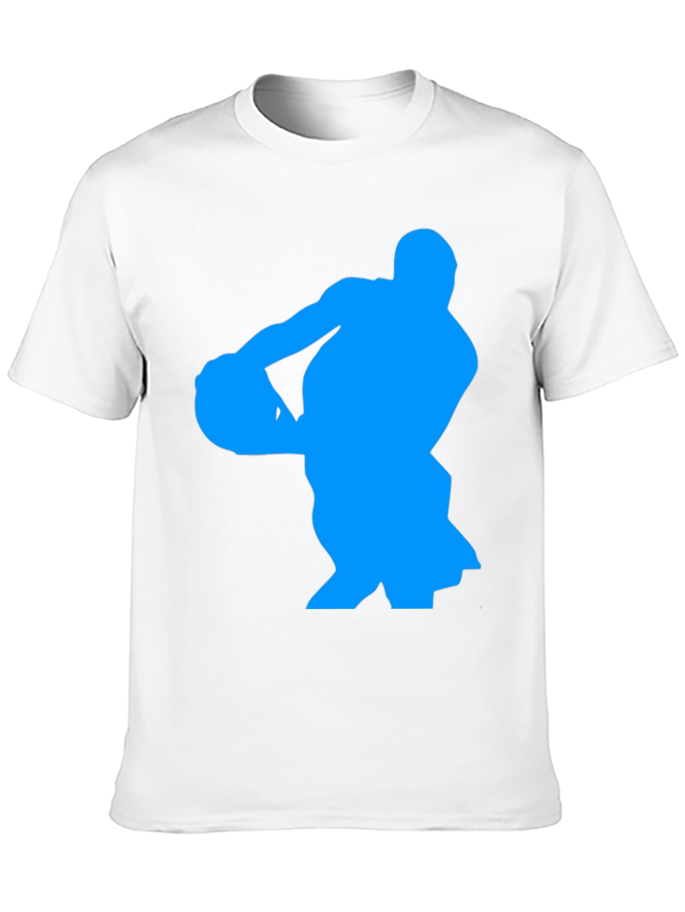 Basketball Player Graphic Tee - Black Cotton T-Shirt