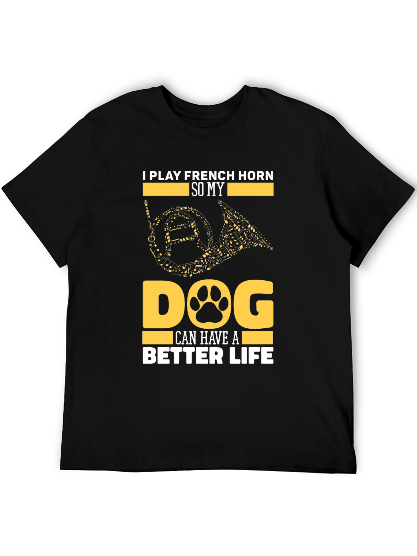 French Horn Dog Lover T-Shirt