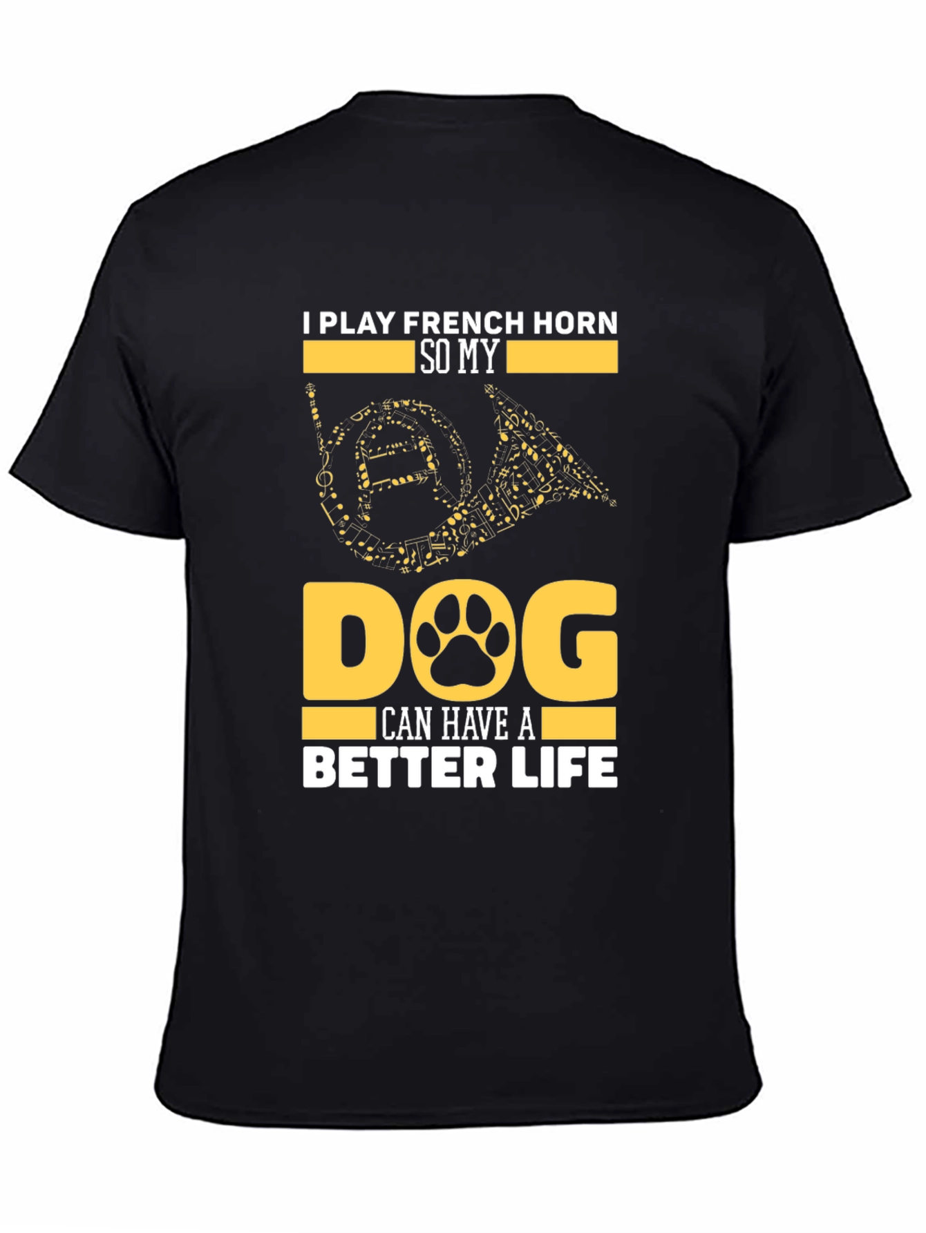 French Horn Dog Lover T-Shirt