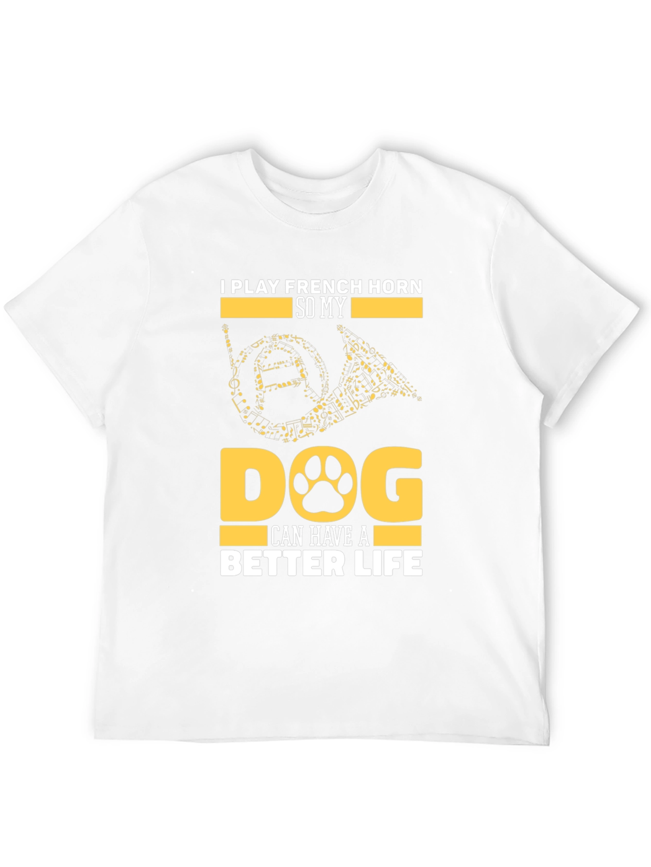 French Horn Dog Lover T-Shirt