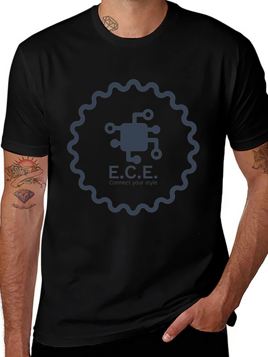 ECE Circuit Graphic T-Shirt - Black