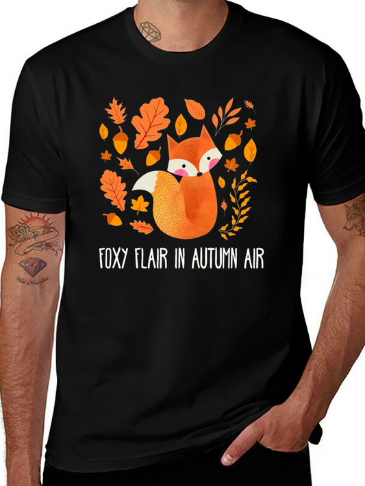 Foxy Flair in Autumn Air T-Shirt