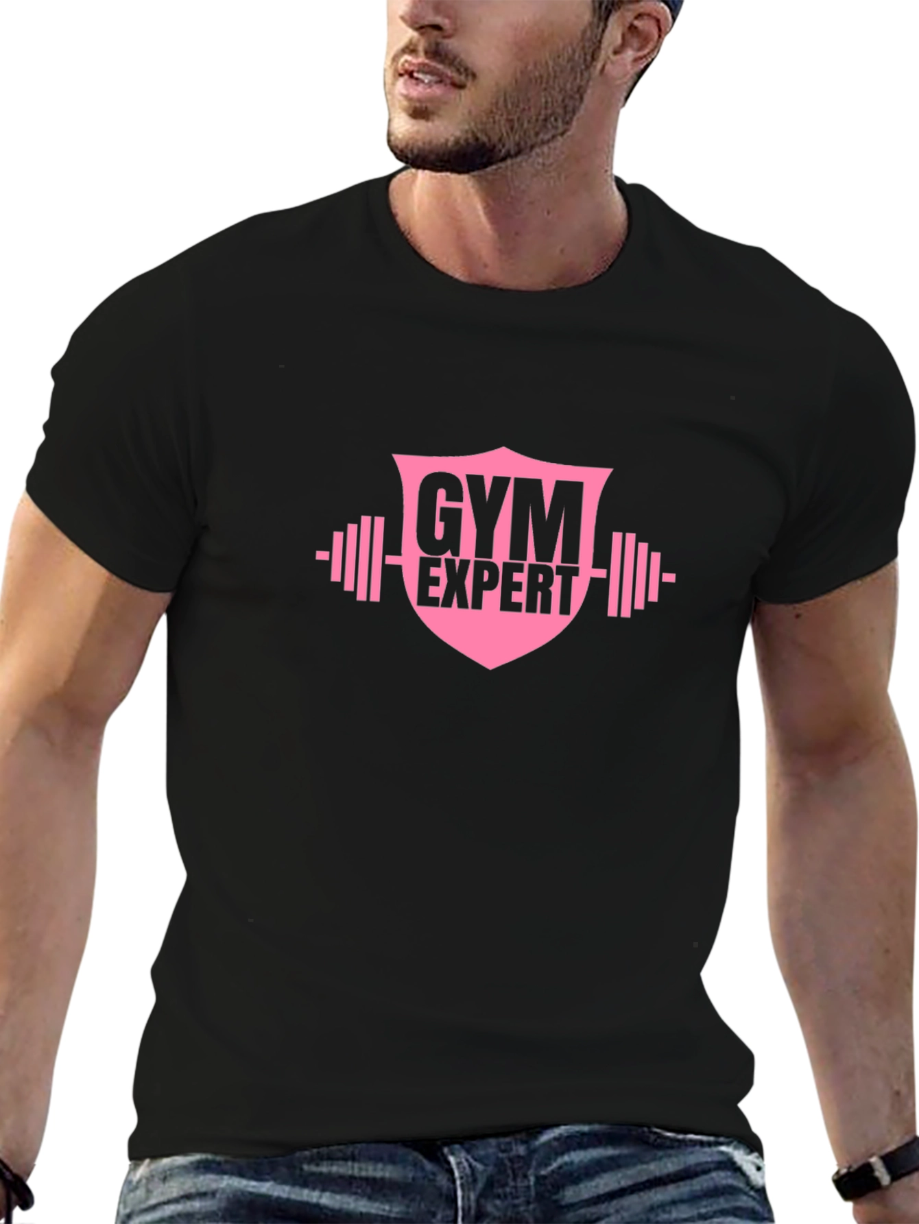 Gym Expert Graphic T-Shirt - Black